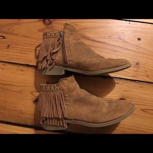 Target brand brown booties